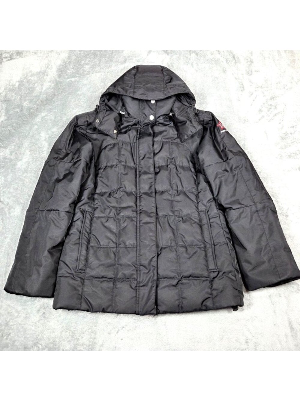 Bogner Jacket Womens 6 Black Fire + Ice Down Parka Ski Jacket Removable Hood